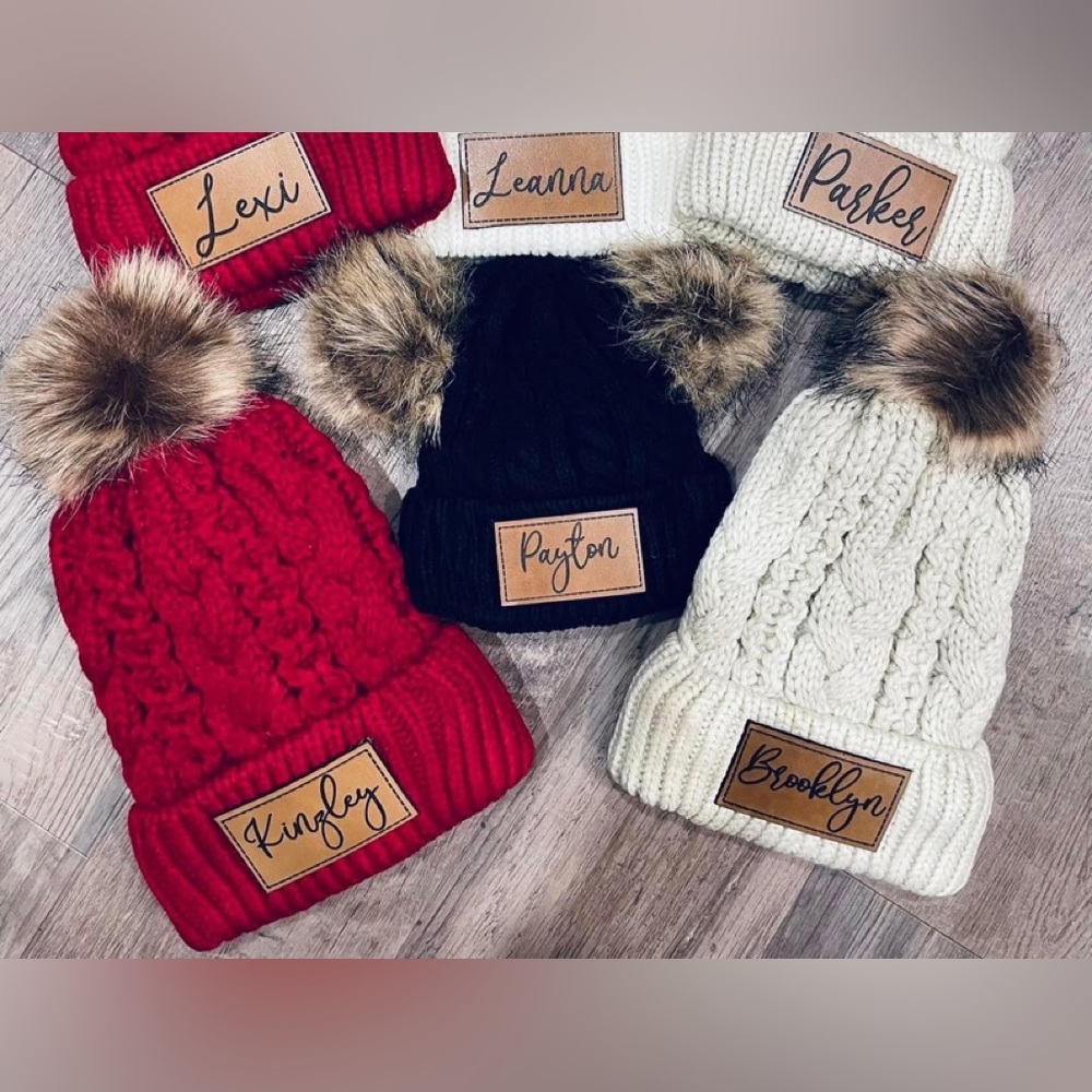 Personalized Beanies & 18” Christmas Stockings